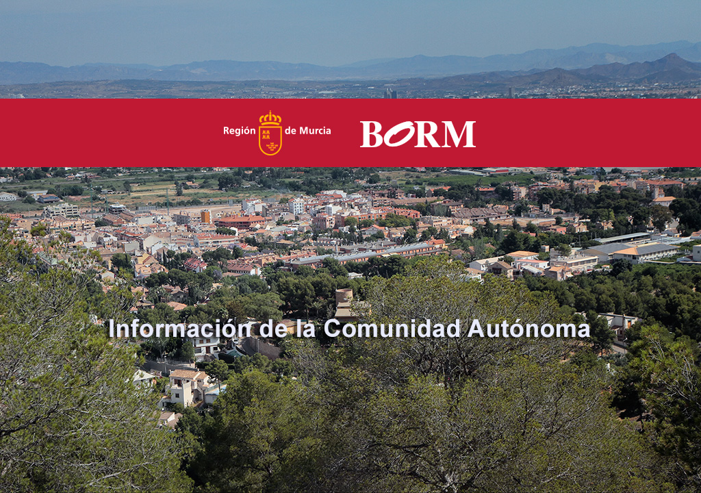 BORM Región de Murcia, ayudas de la Comunidad Autónoma