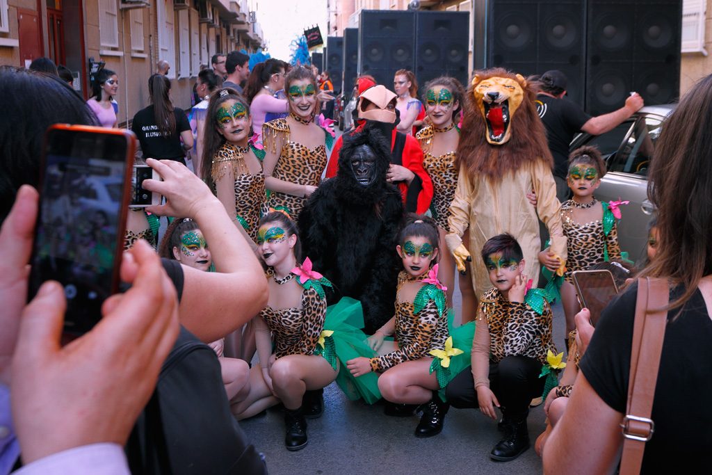 Desfile carnaval foto de grupo