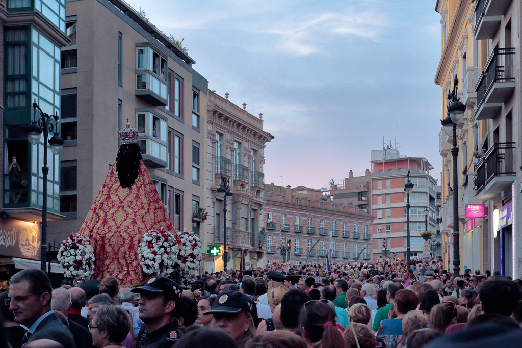 La Virgen de la Fuensanta en las calles de Murcia