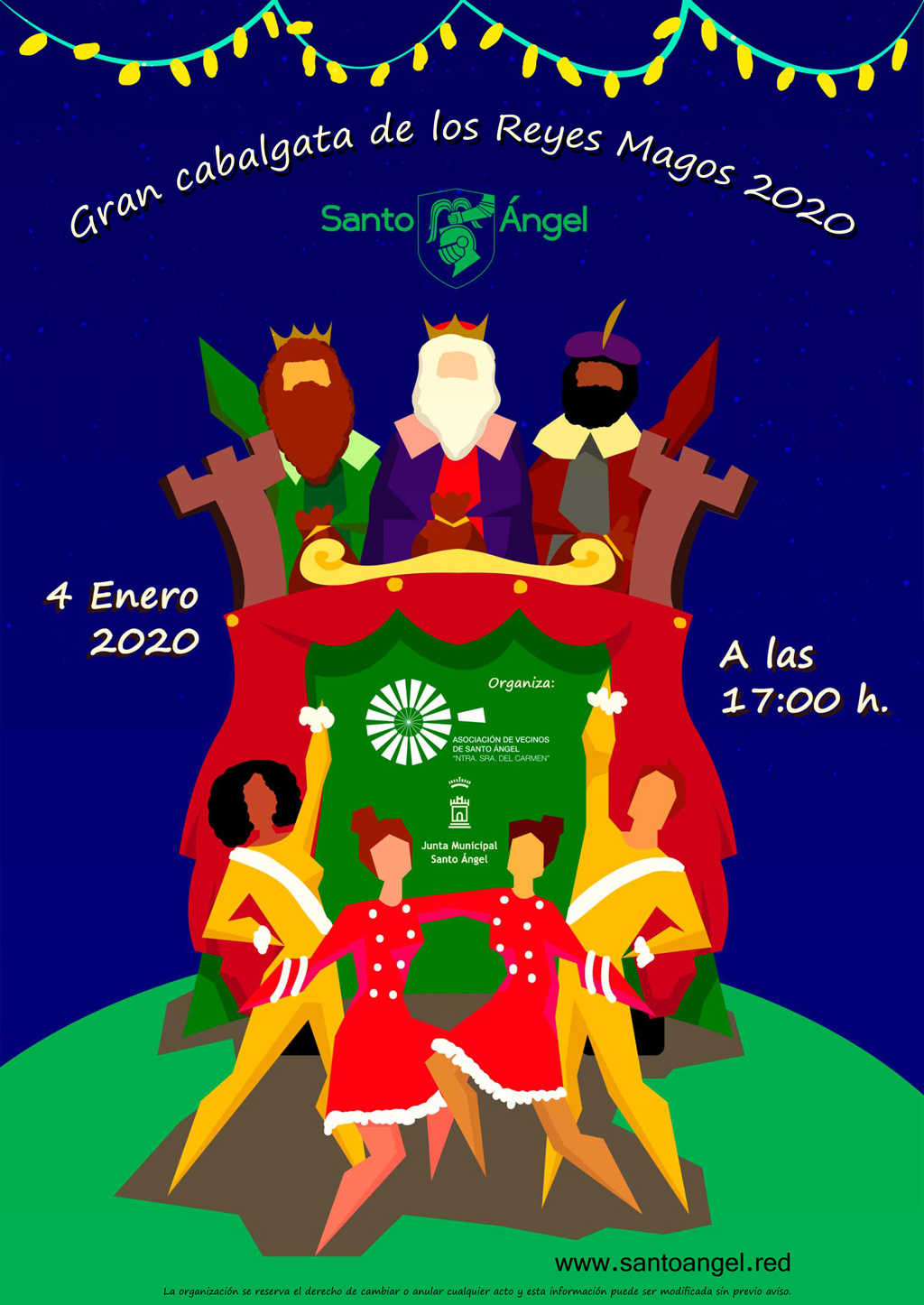 Cartel cabalgata de los Reyes Magos 2020