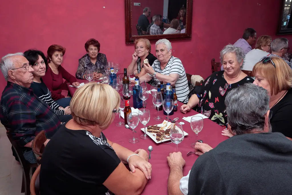 Final de la comida en el Casino