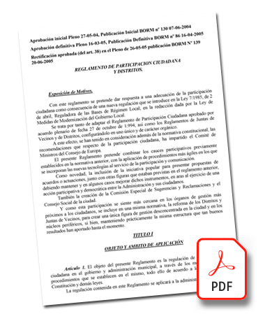 Bajar Reglamento PDF
