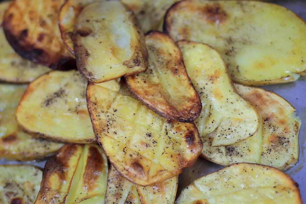 Patatas asadas en el horno