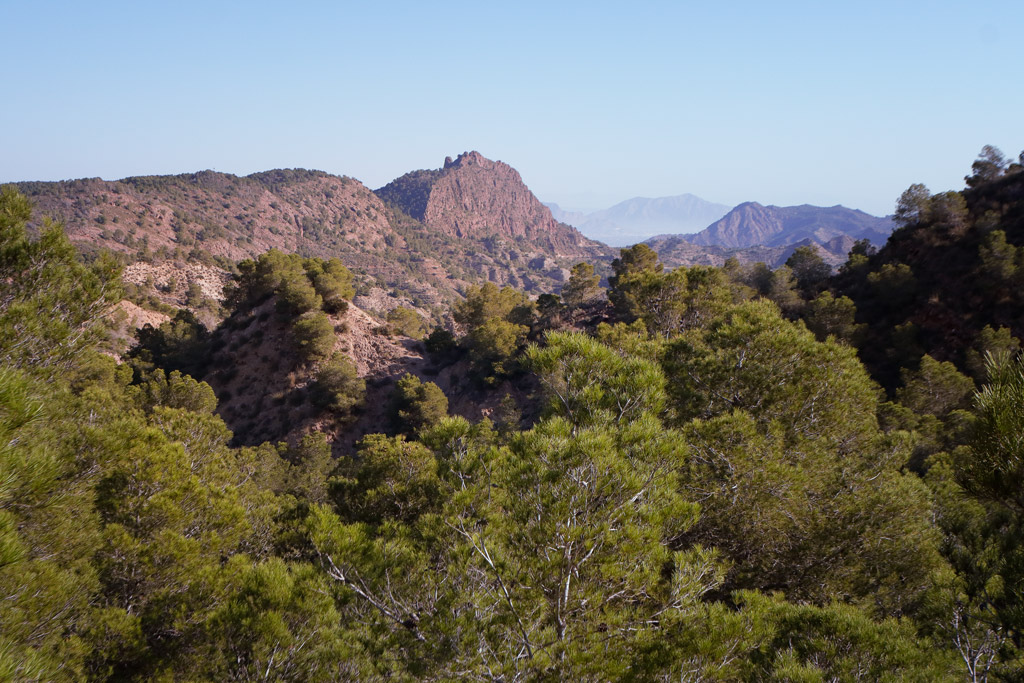 Vista a la Cresta del Gallo desde la casa de oración
