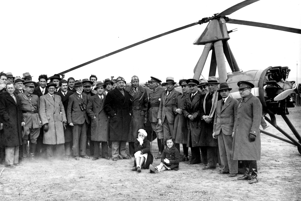 El Autogiro de Juan de la Cierva aterrizó en el campo de Manises el 24 de marzo