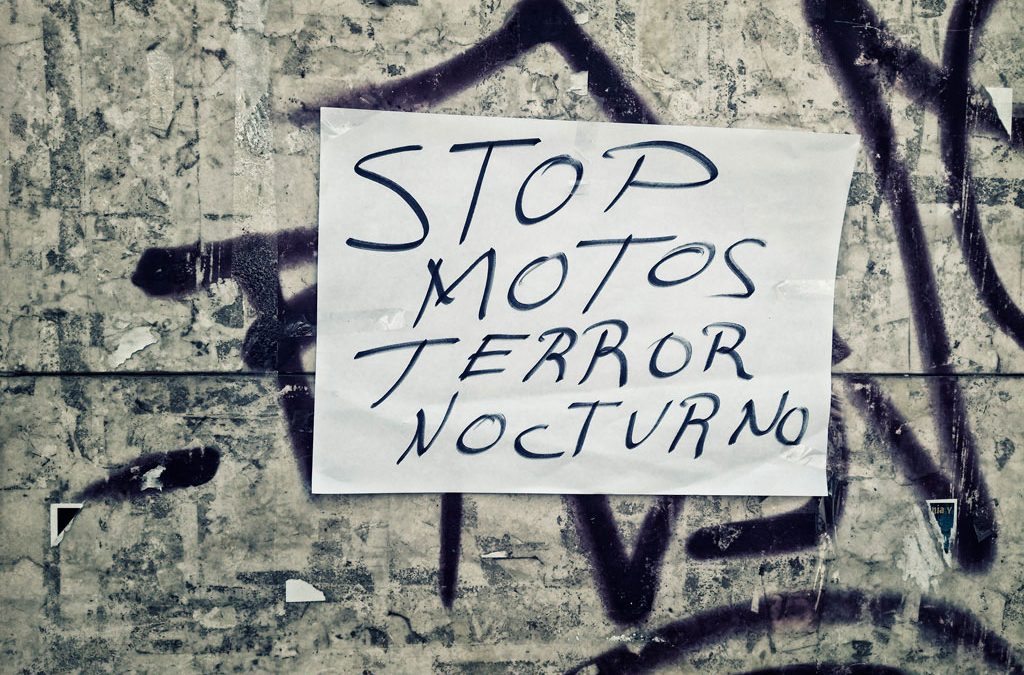 Stop motos de terror