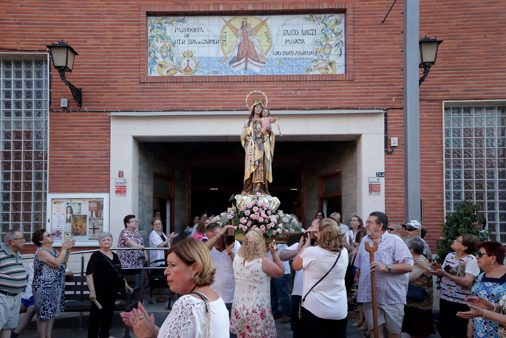 Procesión de la Virgen del Carmen en Santo Ángel
