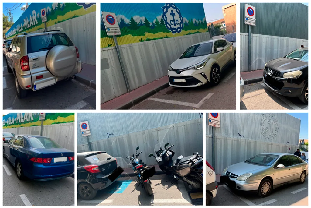 Aparcamiento para personas con movilidad reducida en Villa Pilar