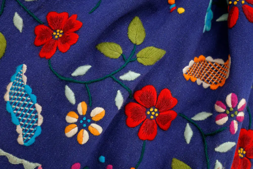 Arte Textil: Refajo Bordado Original del Siglo XIX