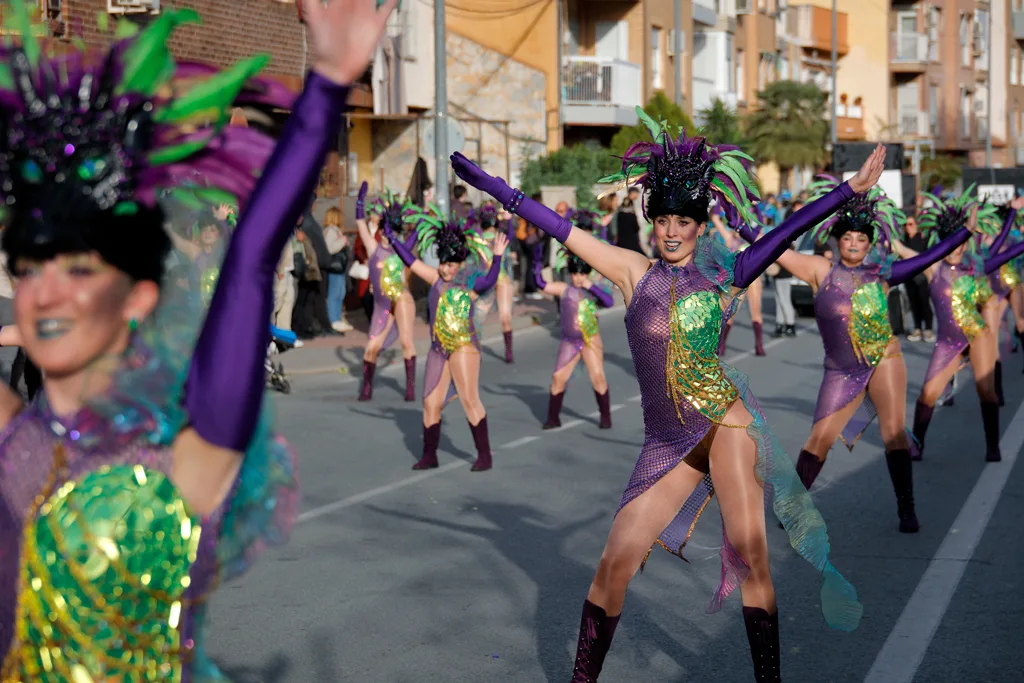 La comparsa Huerpatin en el desfile 2026