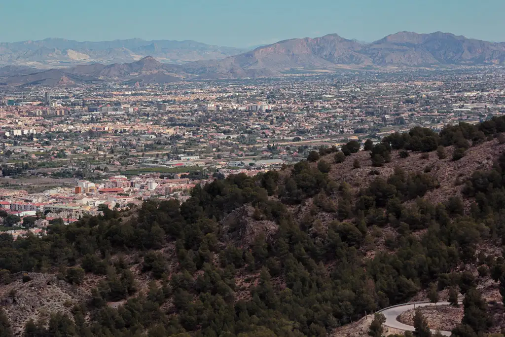 Vista de Murcia desde el parque natural de El Valle Vista de Murcia desde el parque natural de El Valle