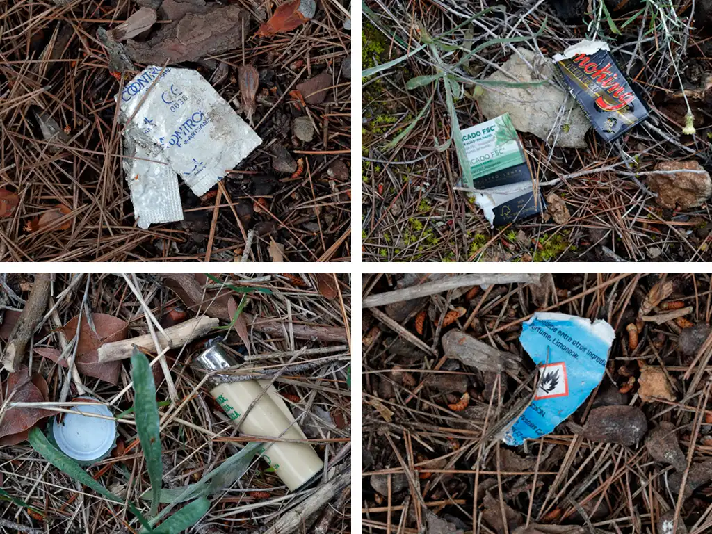 Basura encontrado en El Valle y Carrascoy