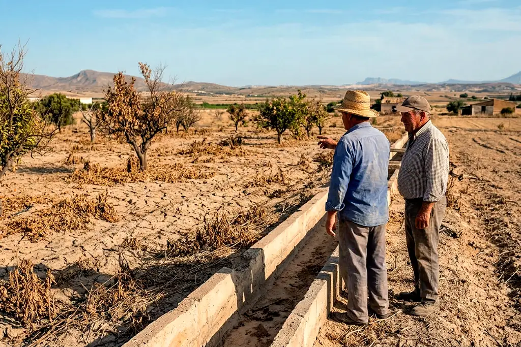El calentamiento global agrava la sequía en campos murcianos