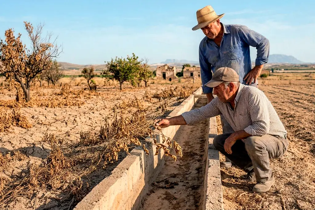 El calentamiento global agrava la sequía en campos murcianos