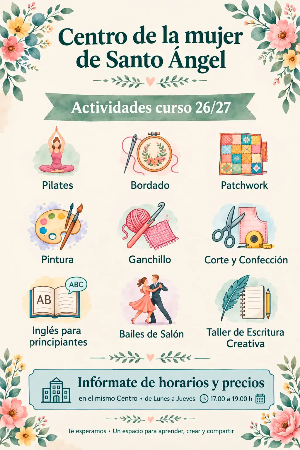 Actividades curso 2026 - 2027