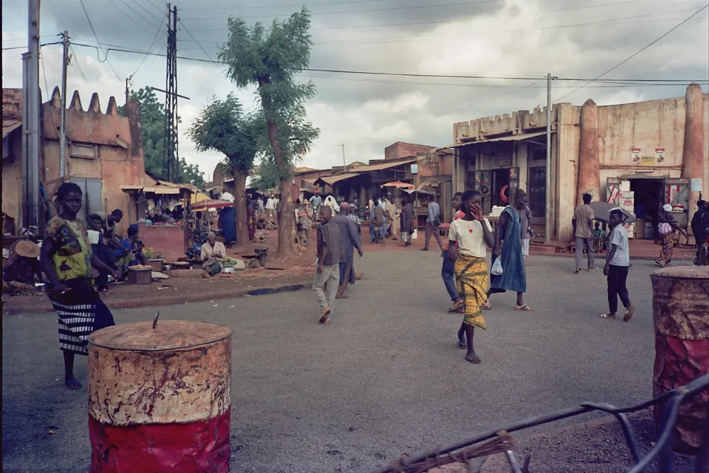 Una calle de Mali en 1989 Una calle de Mali en 1989